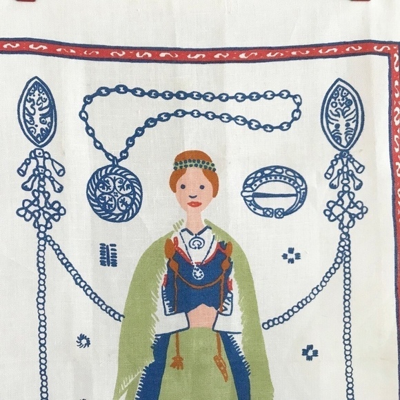 Vintage 1960s Eva Tammi Finnish Woman Wall Hanging Textile - Picture 2 of 9